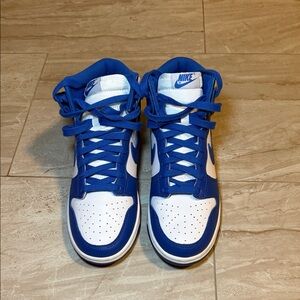 Nike Royal Blue and White Sneakers